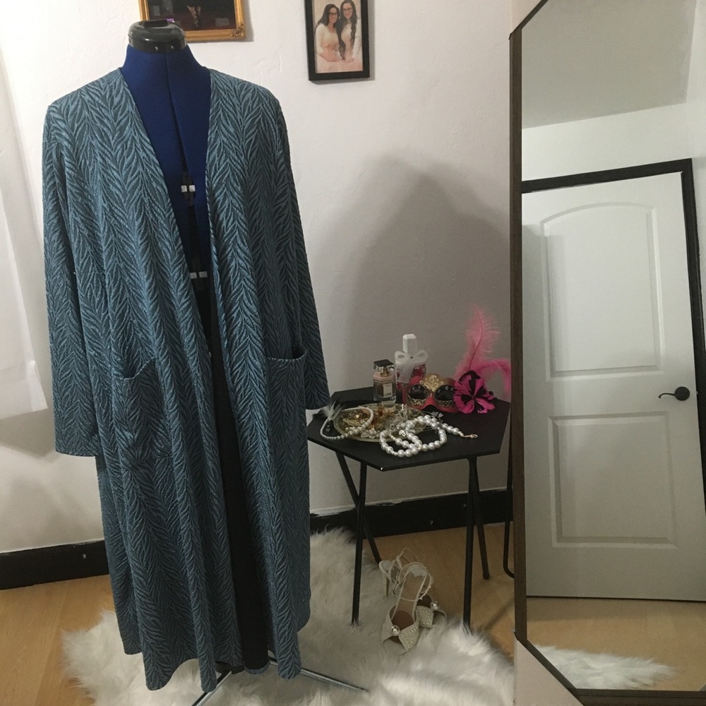 Blue zebra sweater